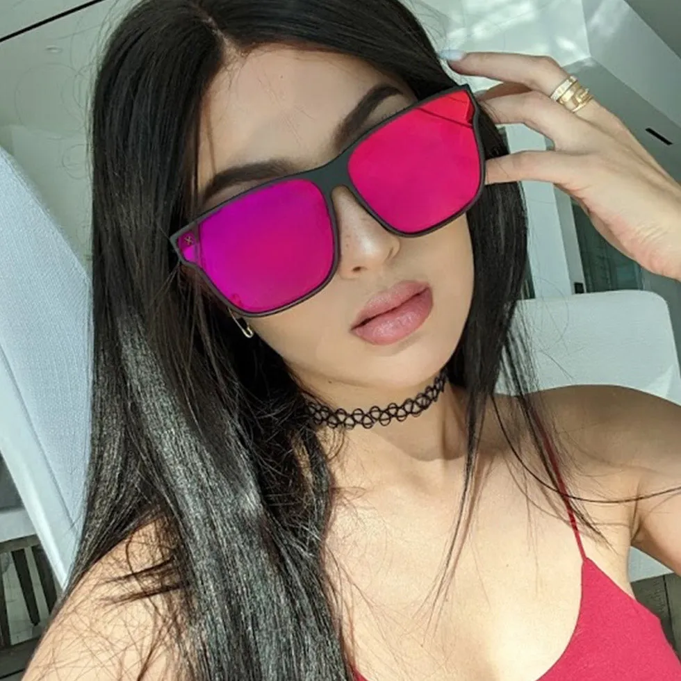 001 - matte black   resh flash sunglasses
