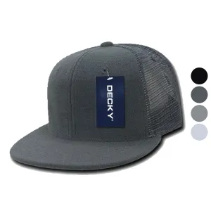 1 Dozen Flat Bill Terry 6 Panel Trucker Hats Caps High Crown Snapback Wholesale Lots