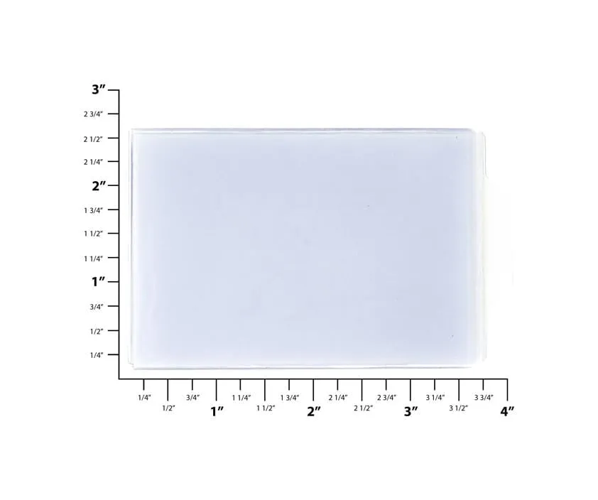 3 5/8" Clear, Wallet Insert, #M-642