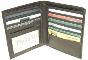 4" Black, RFID Shielded Giromy Samoni Hipster Wallet, Leather, #M-1659