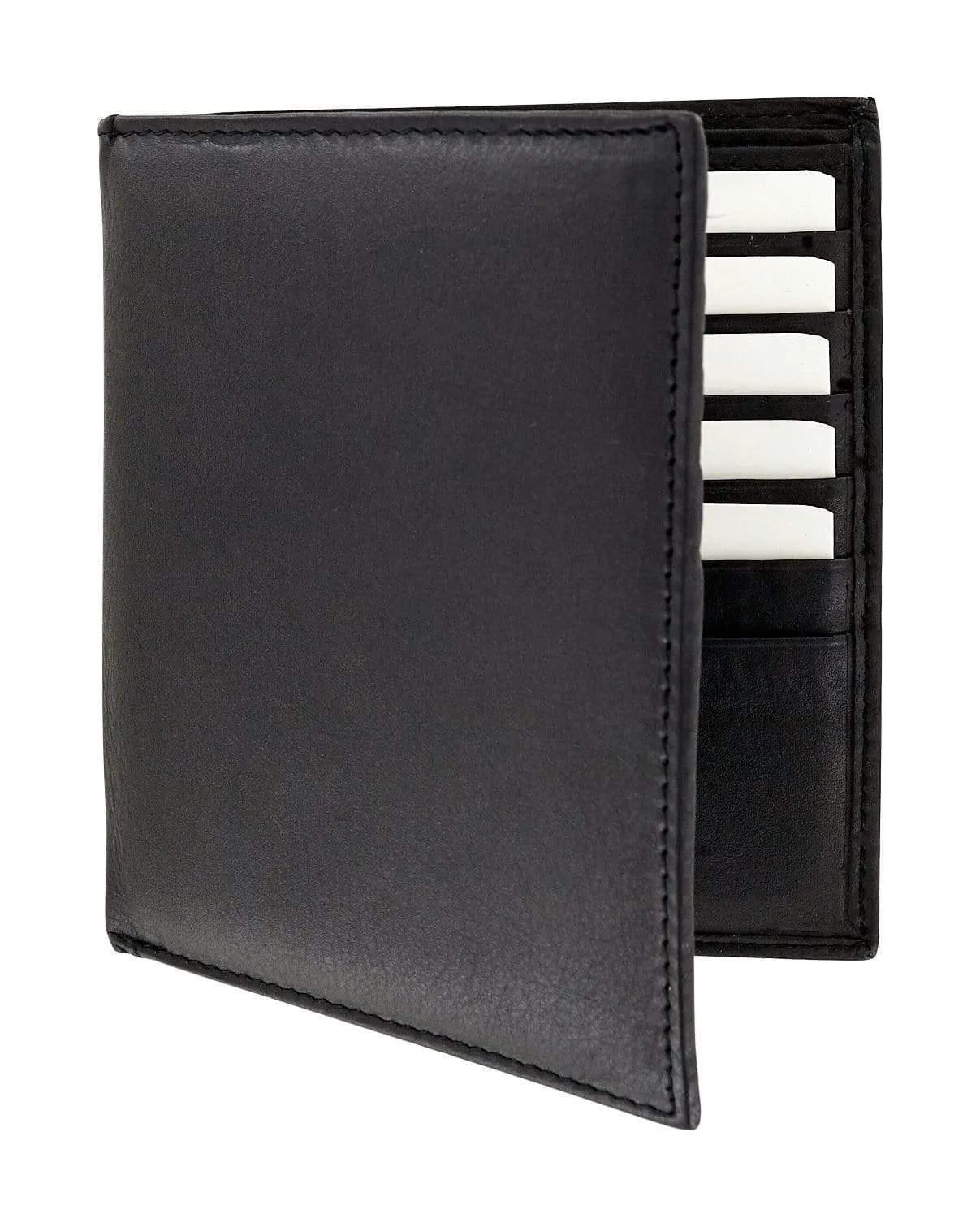 4" Black, RFID Shielded Giromy Samoni Hipster Wallet, Leather, #M-1659