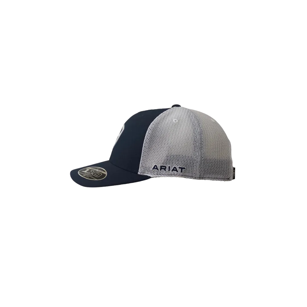 Ariat M&F Navy Blue Embroidered Logo Mesh Cap