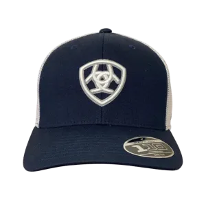 Ariat M&F Navy Blue Embroidered Logo Mesh Cap