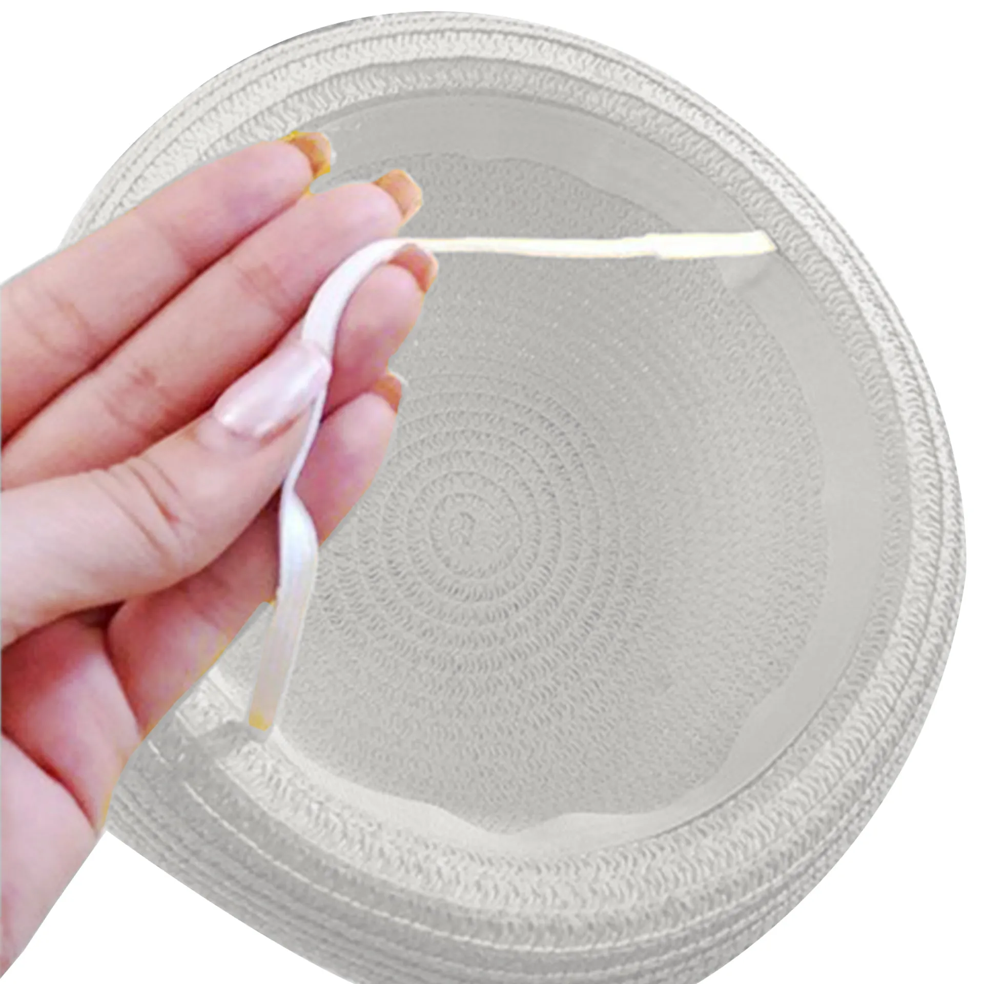 Babymoon Bee Baby Summer Spring Kids Cap with String | 2-8 Years | White