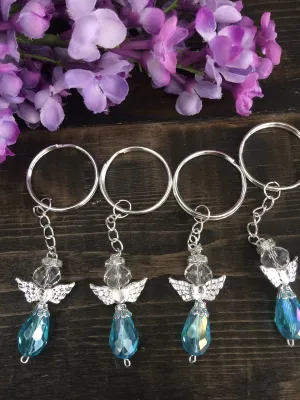 Baptism Favor /12pcs Angel keychain/christening favor/baptism angel favor keychains/recuerdos de bautizo