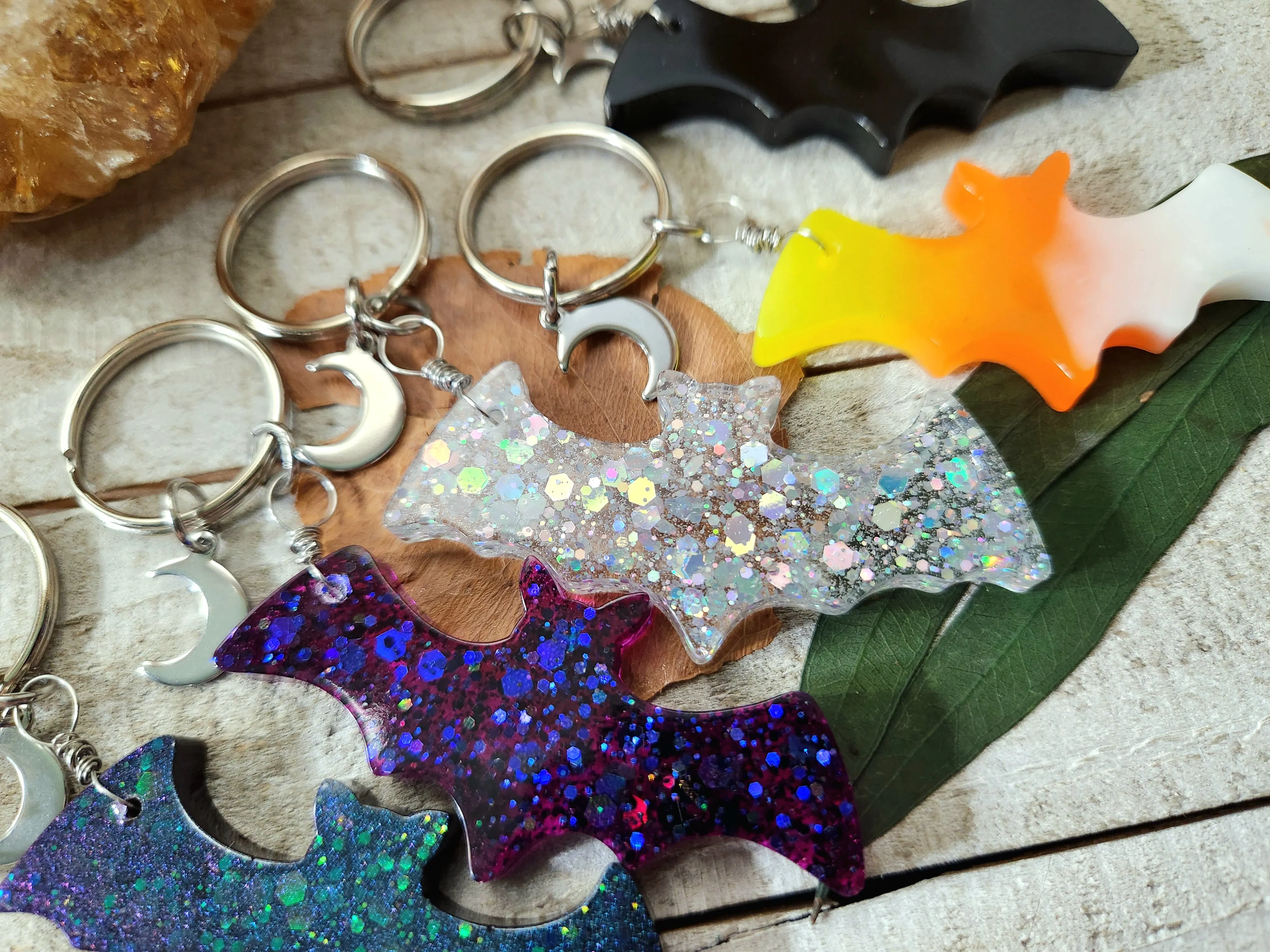 Batty charm keychains