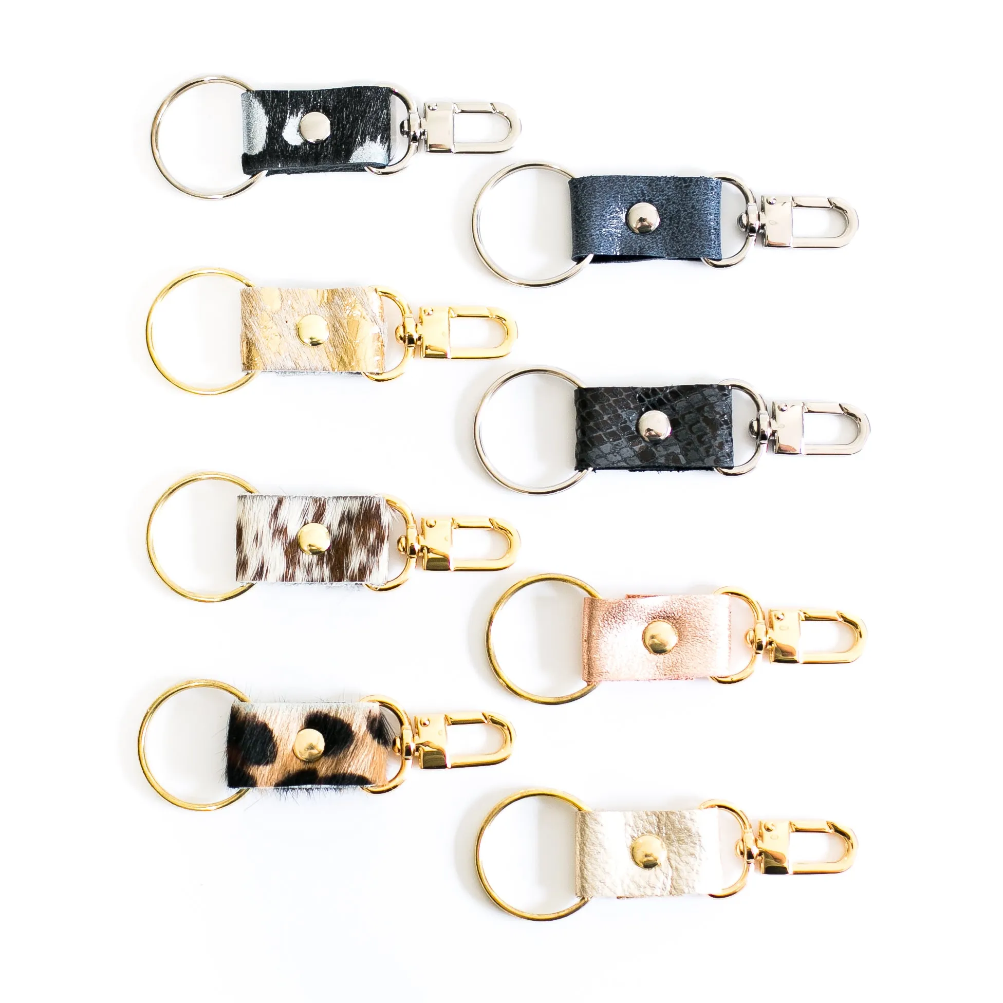 Beaudin Leather   Cowhide Keychains