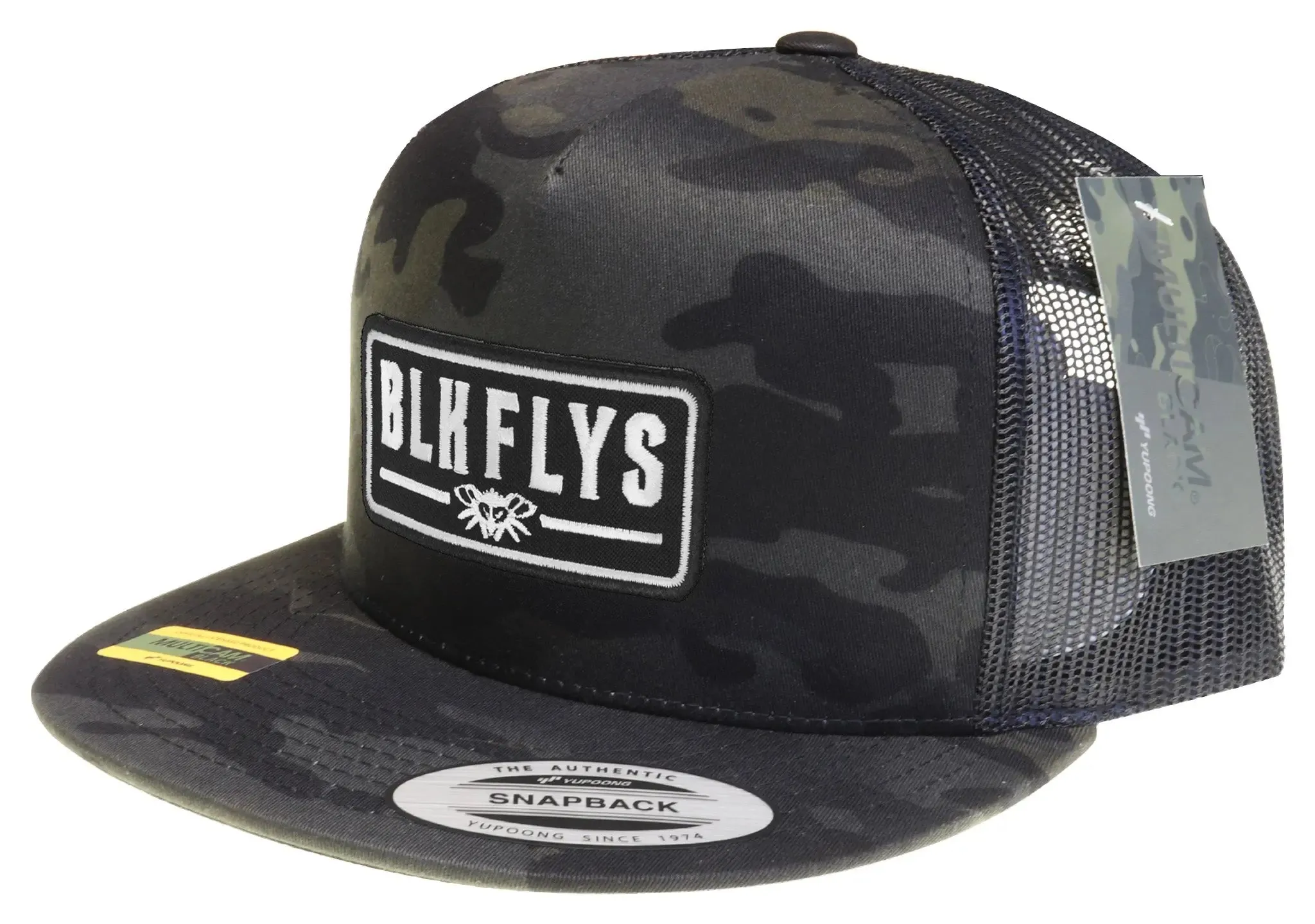 Blk Flys Patch Trucker