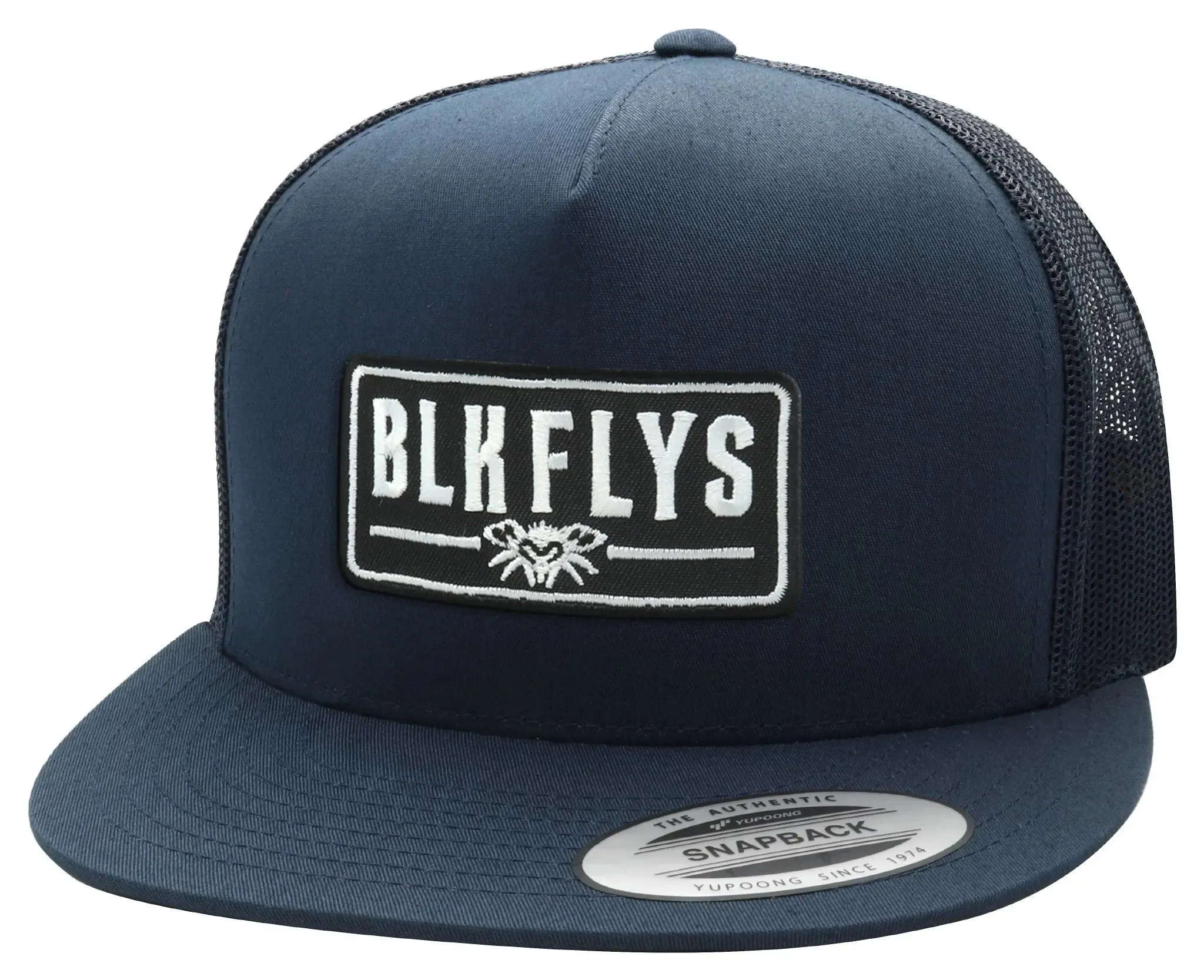 Blk Flys Patch Trucker