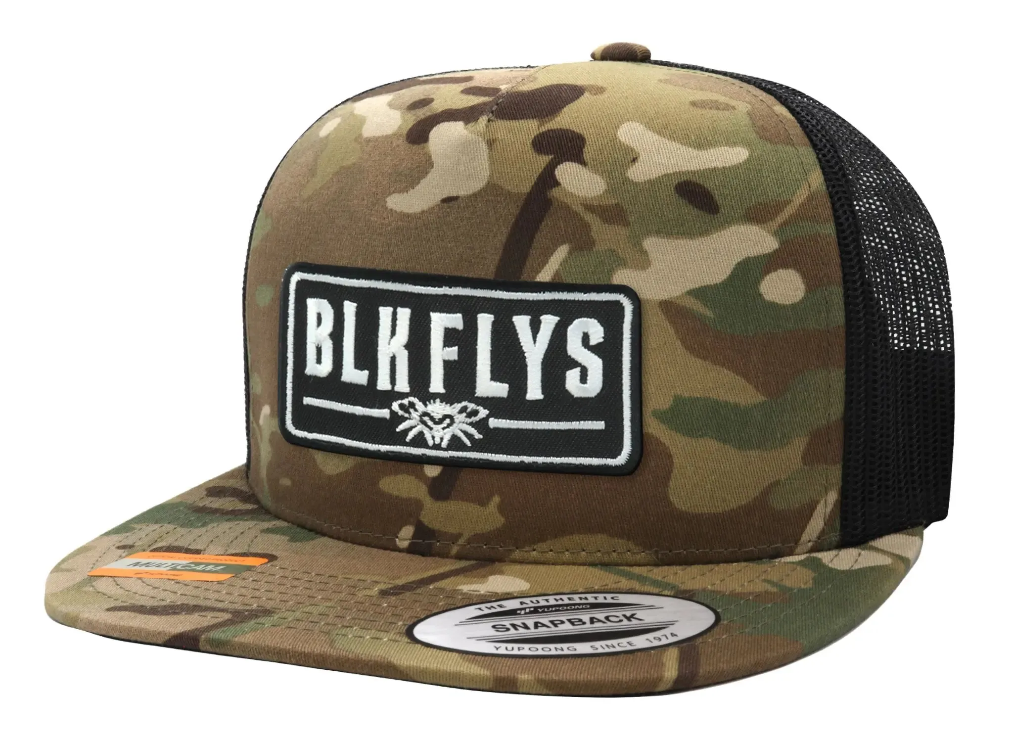 Blk Flys Patch Trucker