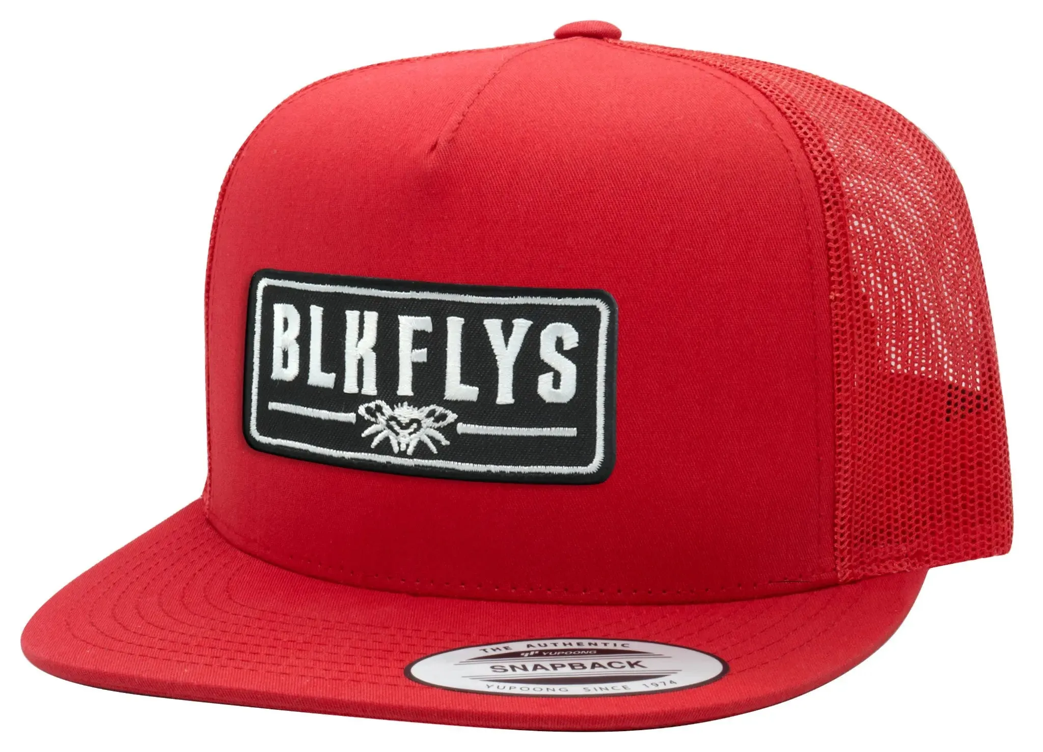 Blk Flys Patch Trucker