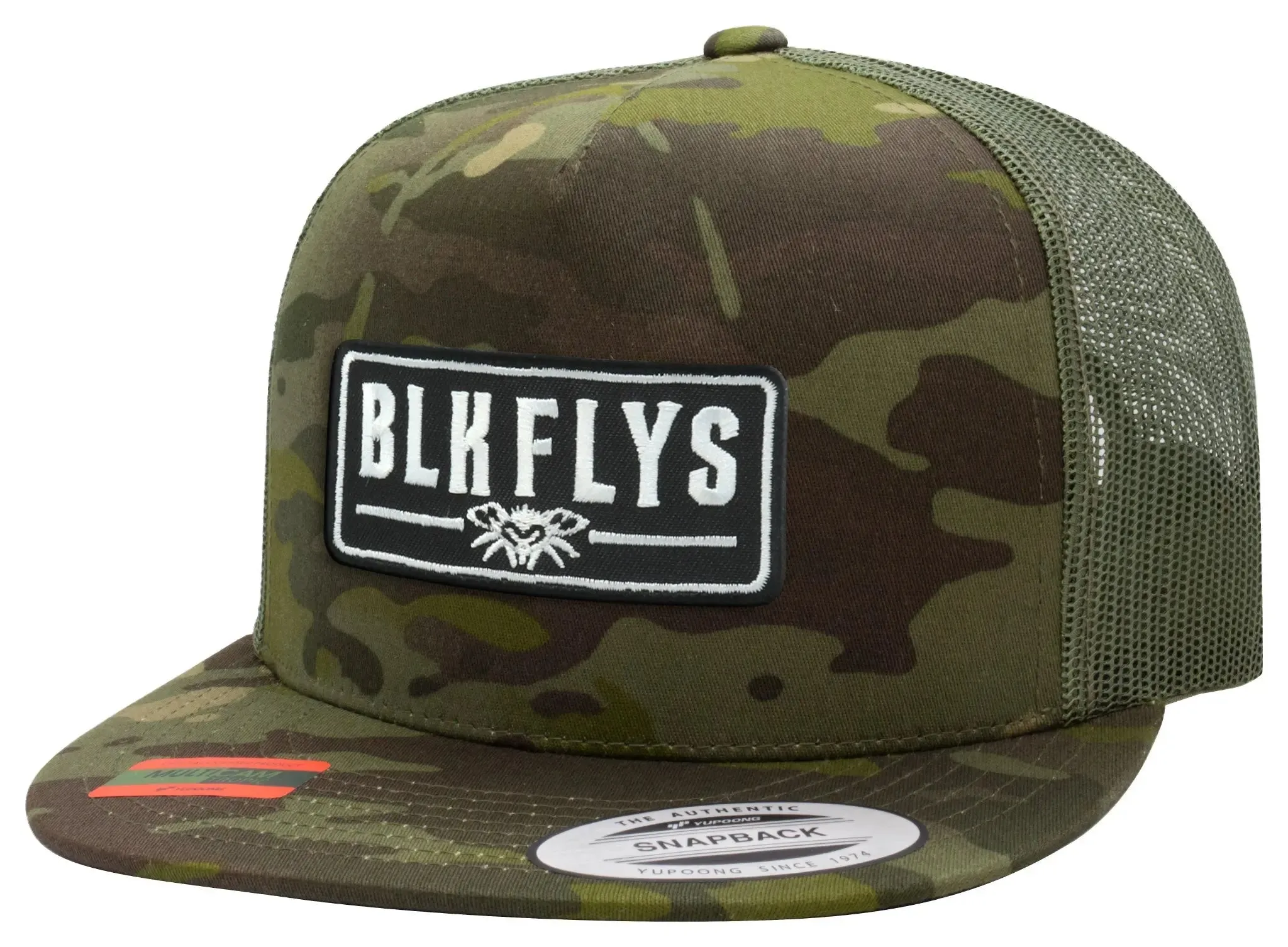 Blk Flys Patch Trucker