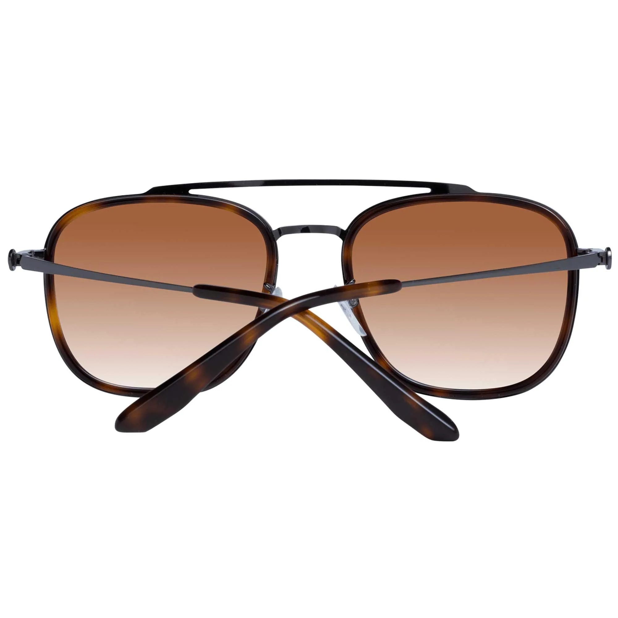 BMW Men's Sunglasses - Havana Aviator Metal Full Rim Frame Brown Lens | BW0015 08F