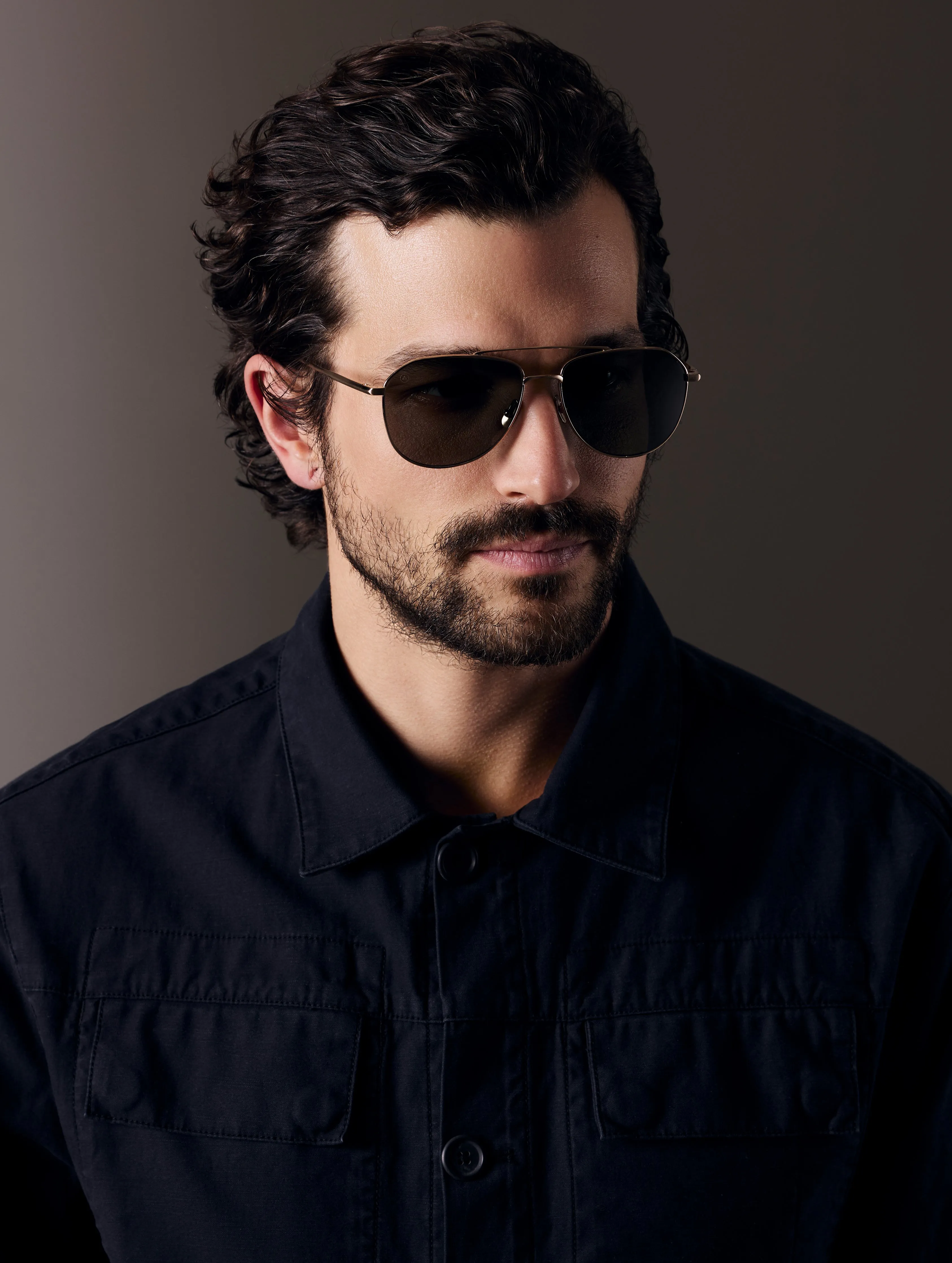 Bryce Sunglass - Brushed Gold (Deep G15 Lens)