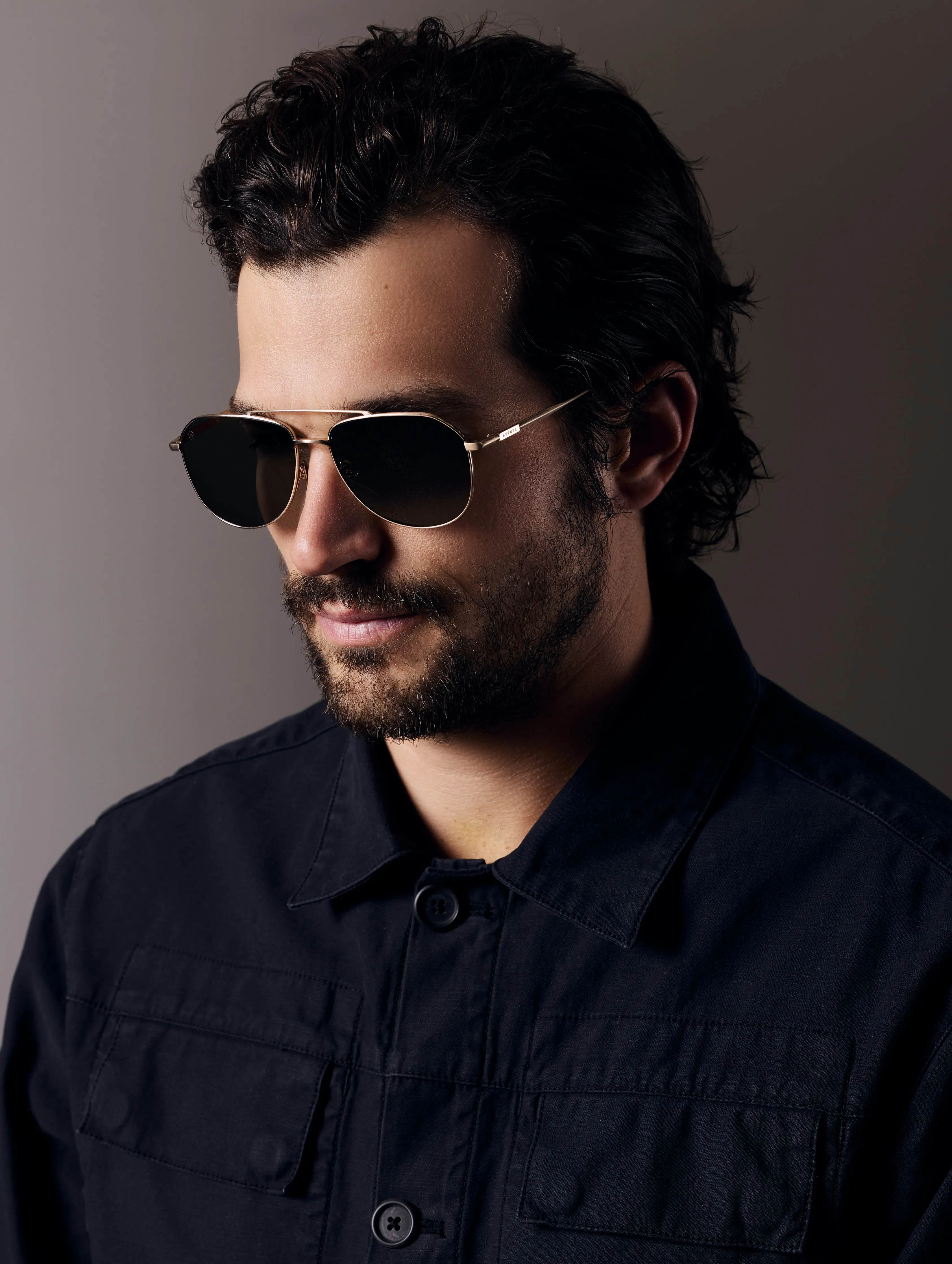 Bryce Sunglass - Brushed Gold (Deep G15 Lens)