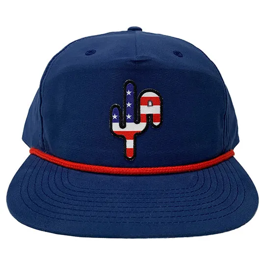 Cactus Alley Hat Co. "Merica" - Navy/Red Cap