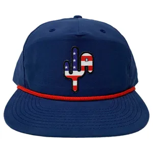 Cactus Alley Hat Co. "Merica" - Navy/Red Cap
