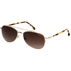 Carrera Unisex Sunglasses - Gold Full Rim Metal Aviator Frame | CARRERA 224/S 0J5G HA