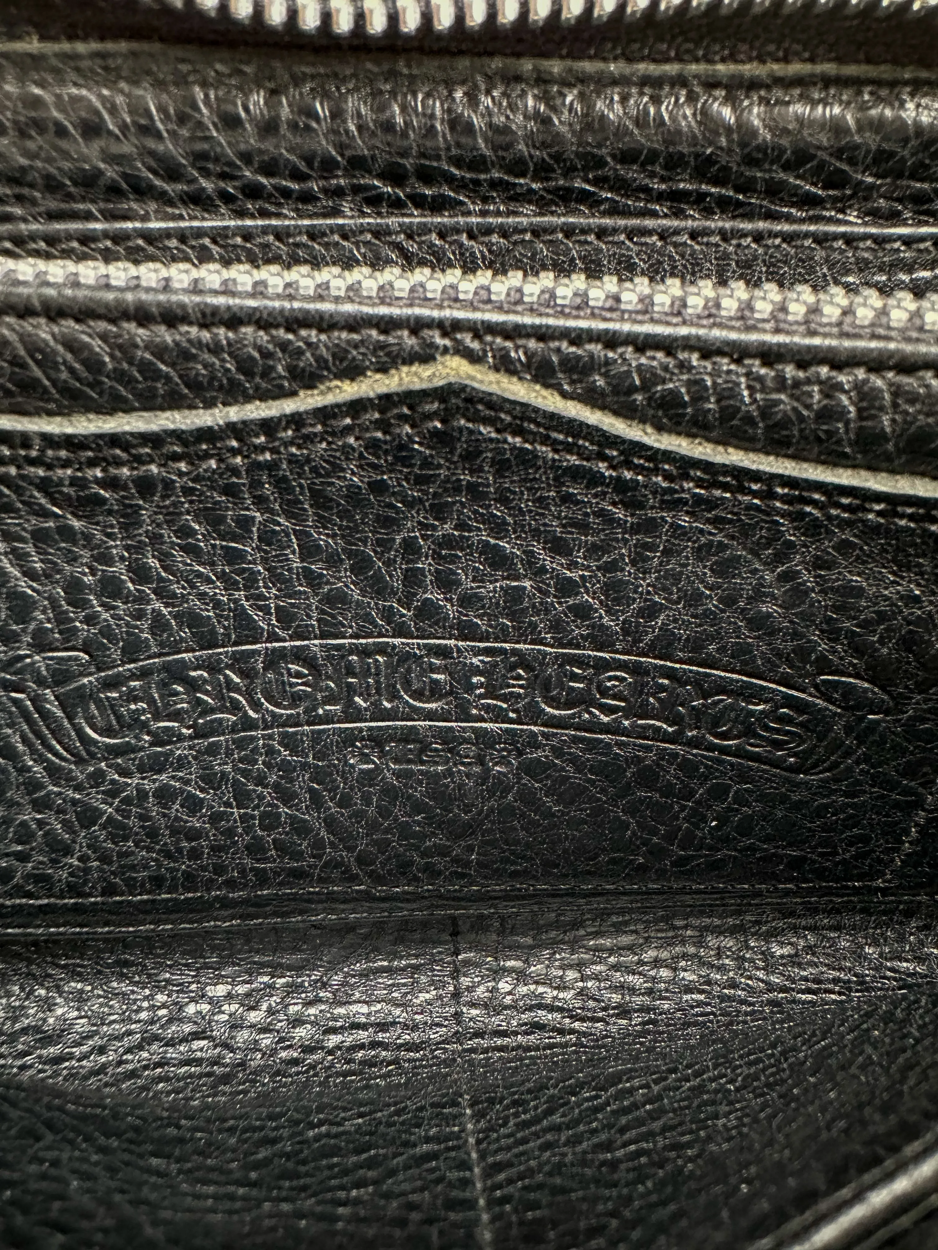 Chrome Hearts Black Cross Patch Long Wallet