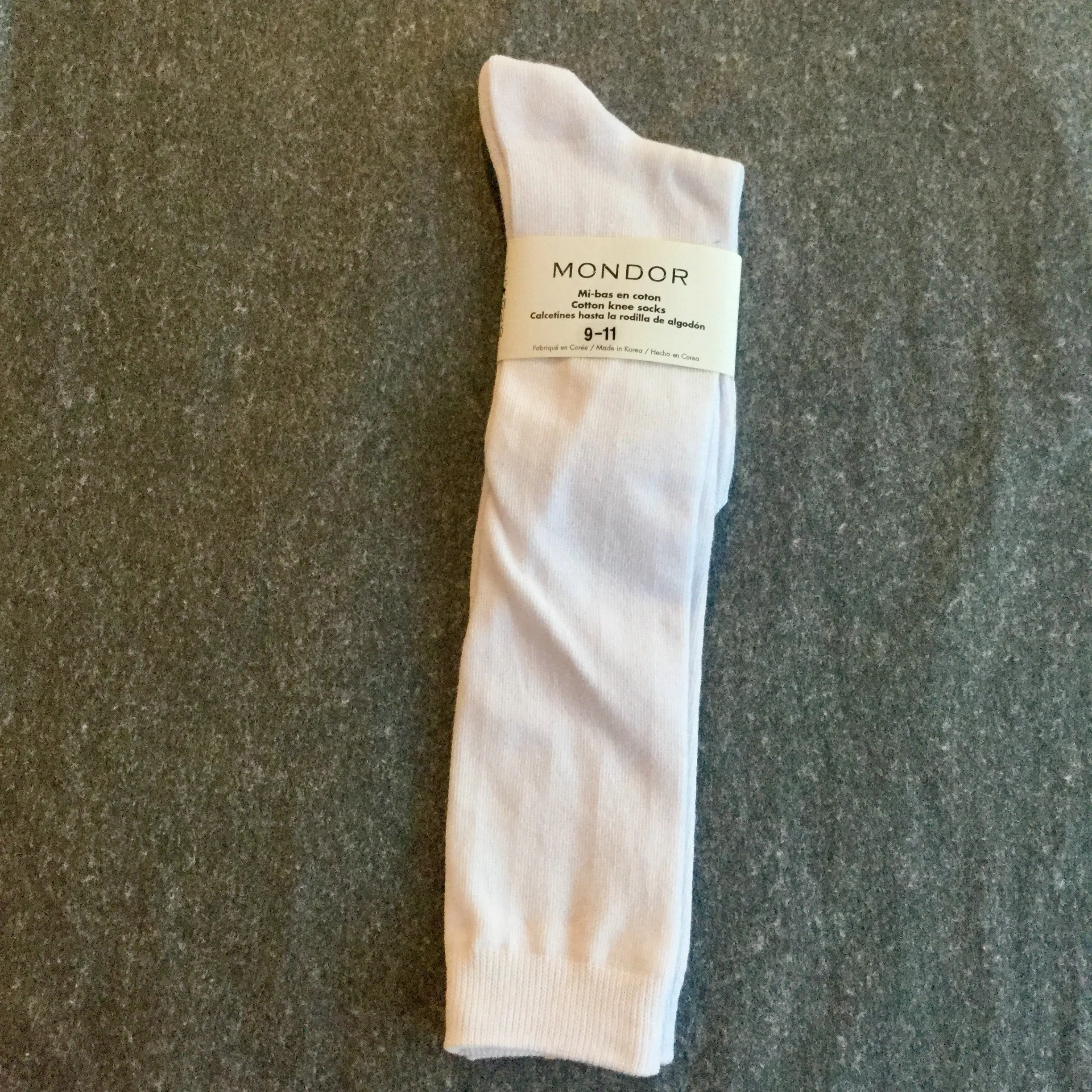 Cotton Knee Socks - Black, White   Hunter Green