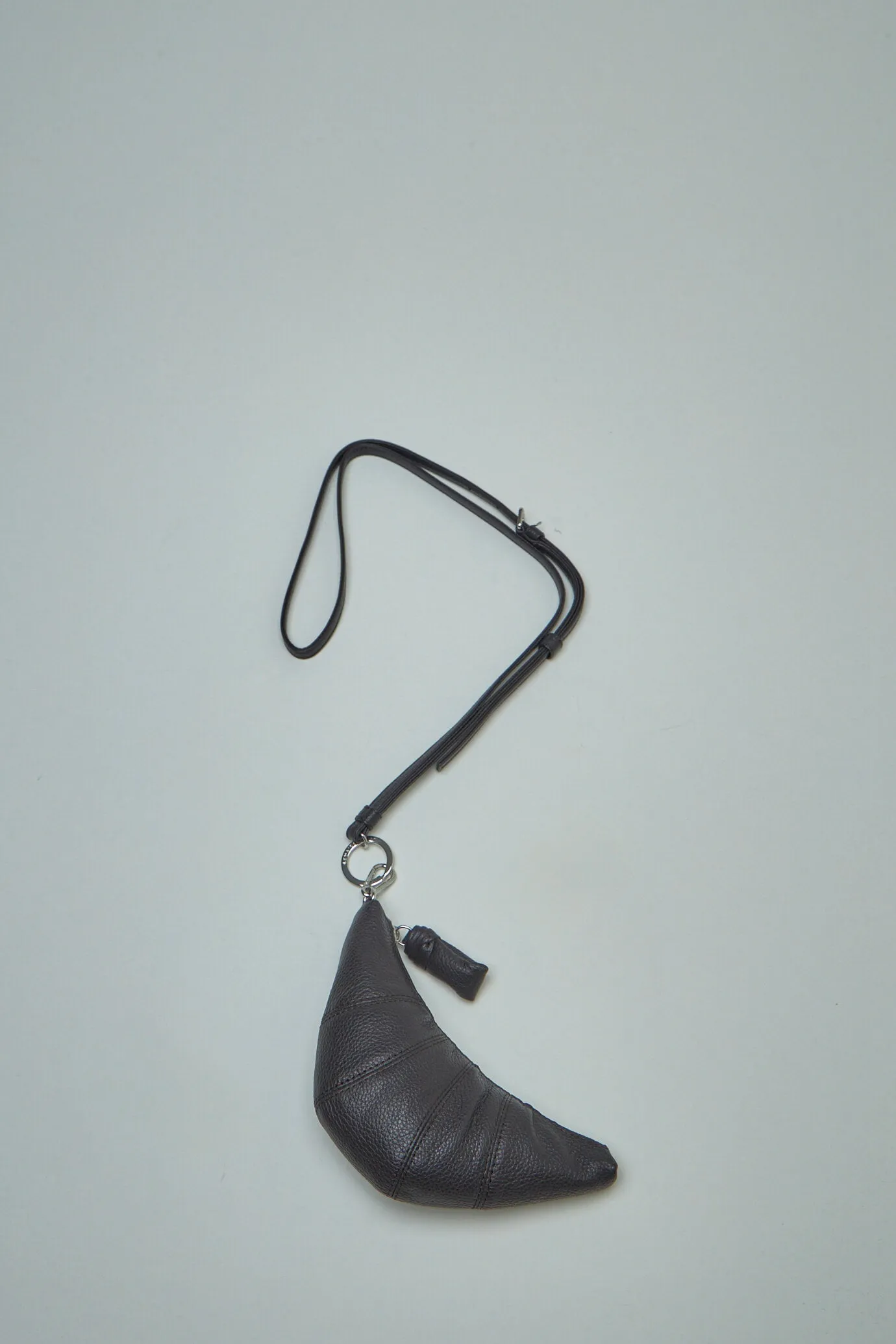 Crossbody Croissant Coin Purse Soft Grained Leather