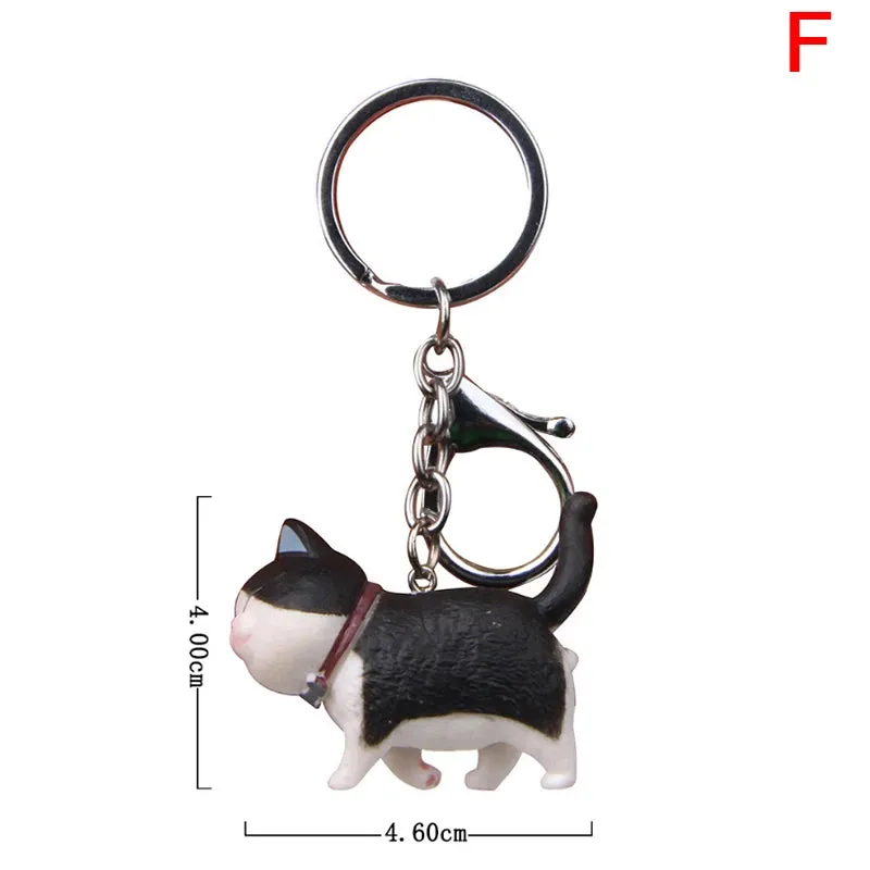 Cute Cat Keychains Collection – Assorted Styles for Cat Lovers