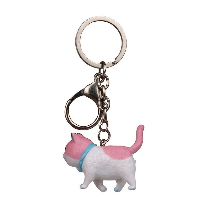 Cute Cat Keychains Collection – Assorted Styles for Cat Lovers
