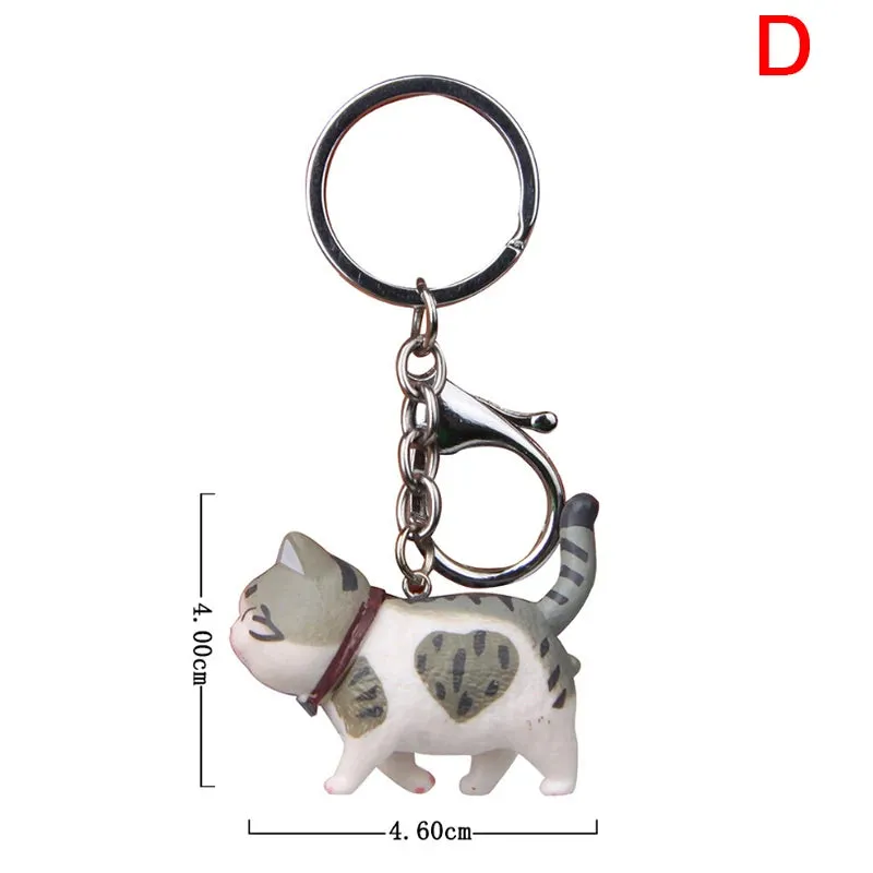 Cute Cat Keychains Collection – Assorted Styles for Cat Lovers