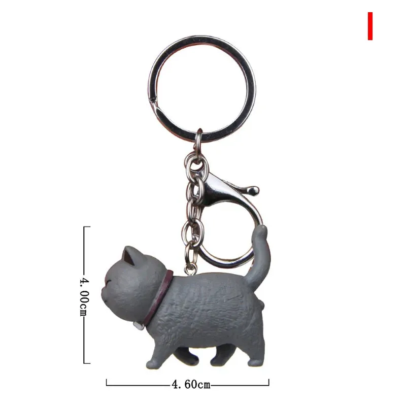 Cute Cat Keychains Collection – Assorted Styles for Cat Lovers