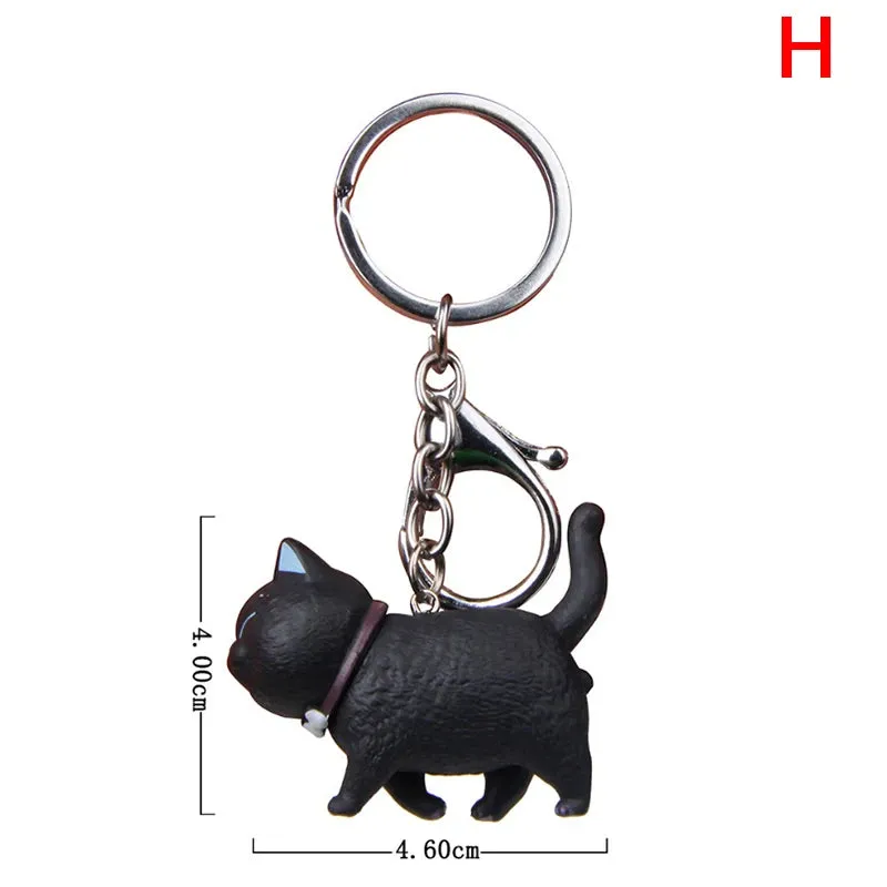 Cute Cat Keychains Collection – Assorted Styles for Cat Lovers