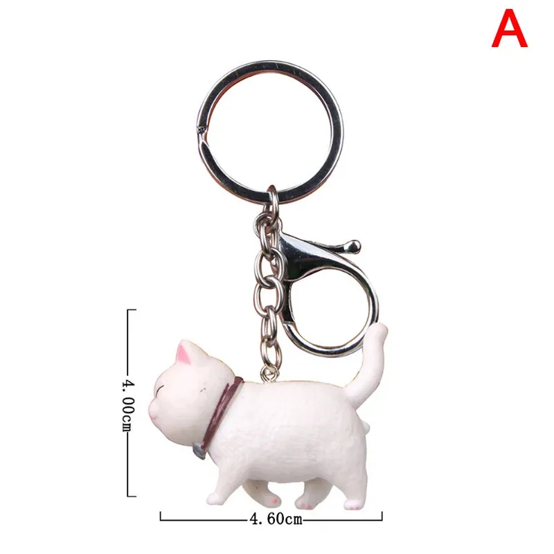 Cute Cat Keychains Collection – Assorted Styles for Cat Lovers