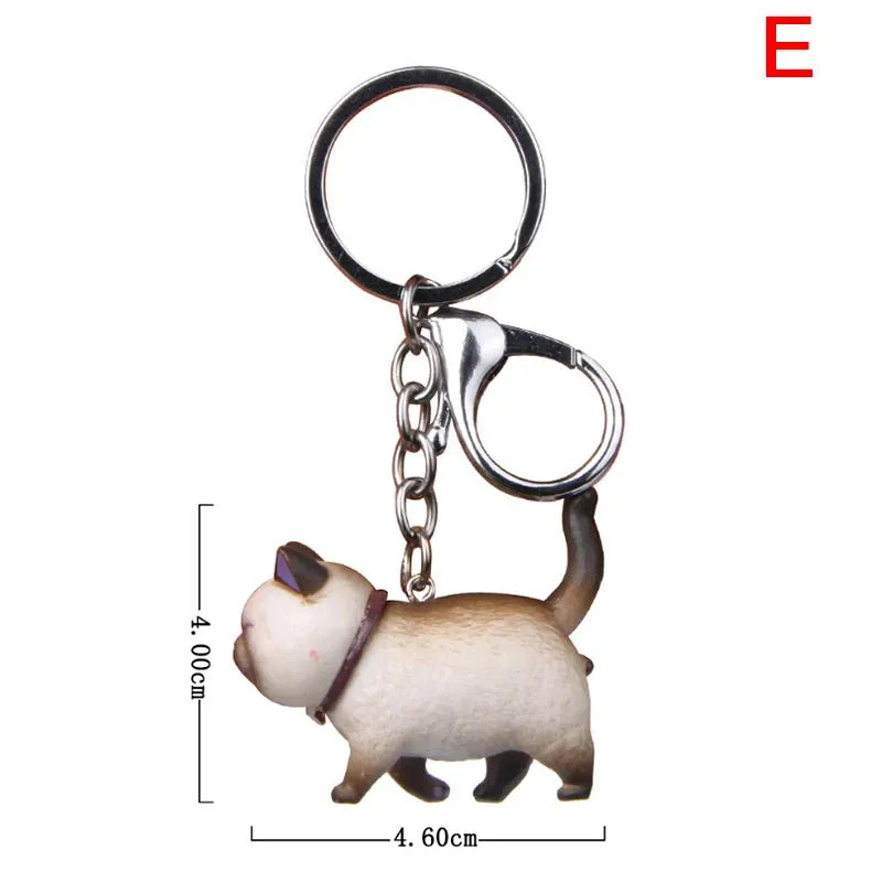 Cute Cat Keychains Collection – Assorted Styles for Cat Lovers
