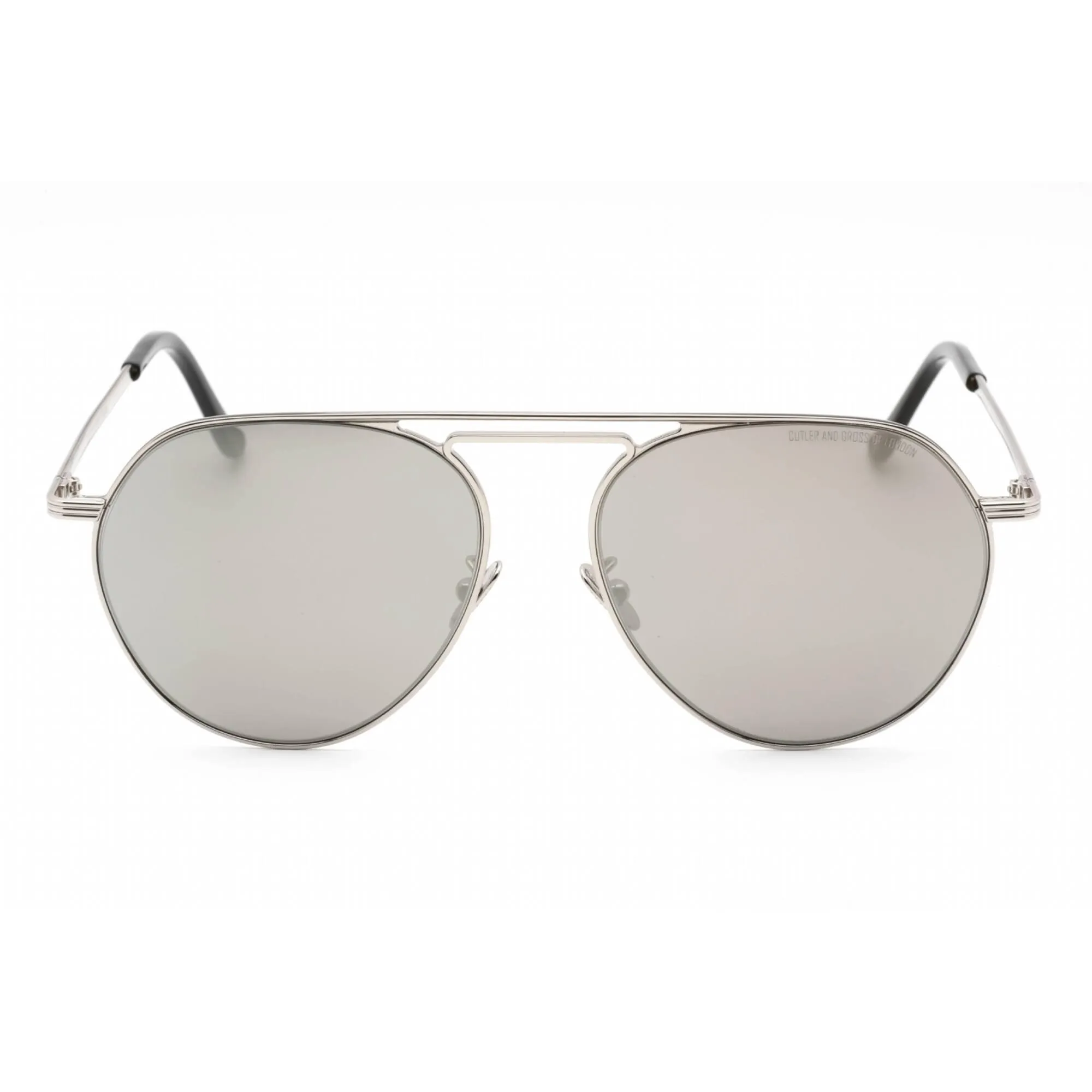 Cutler and Gross Women's Sunglasses - Silver/Black Metal Aviator Frame | CG1309S 002