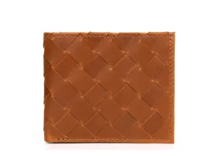 Detroit  Leather Bi-fold Mens Wallet - Chestnut