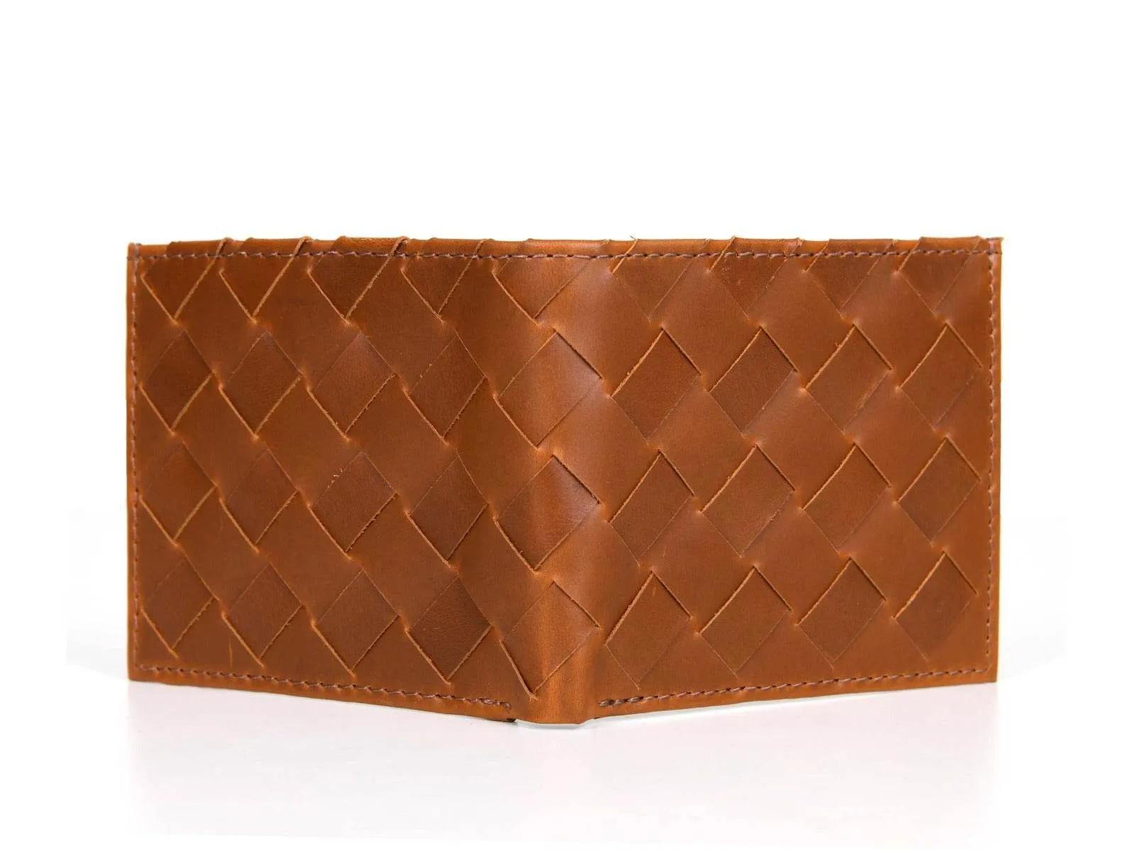 Detroit  Leather Bi-fold Mens Wallet - Chestnut