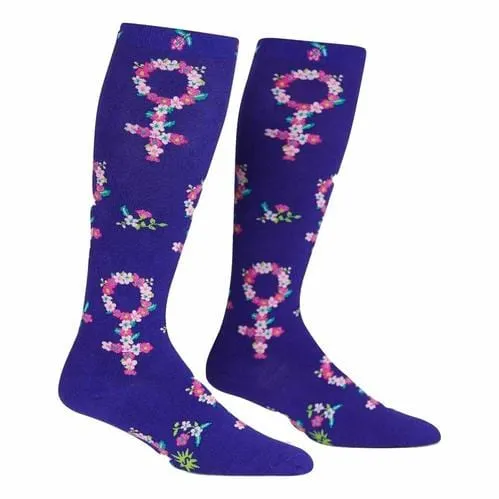 Femme-Powerment Socks Wide Calf Women's Knee-High Sock