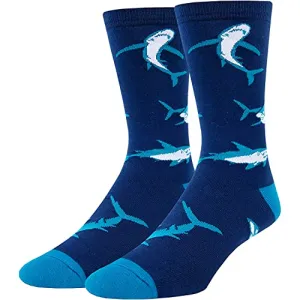 Funny Shark Gifts for Men Fish Gifts for Him Shark Lovers Gift Cute Sock Gifts Shark Socks