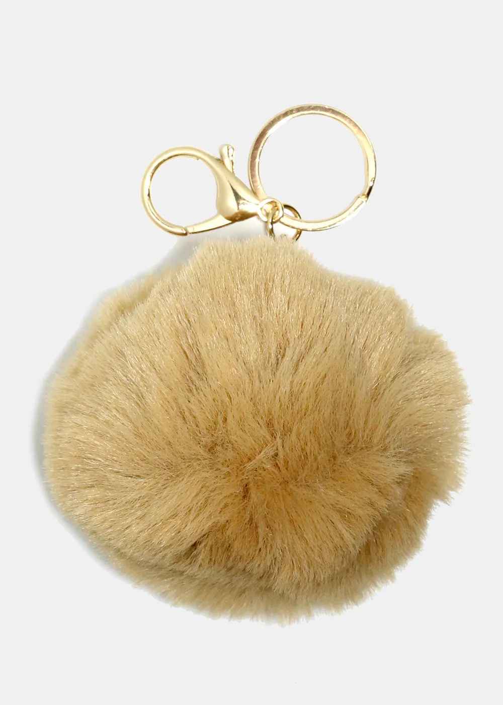 Fuzzy Pom Pom Keychain