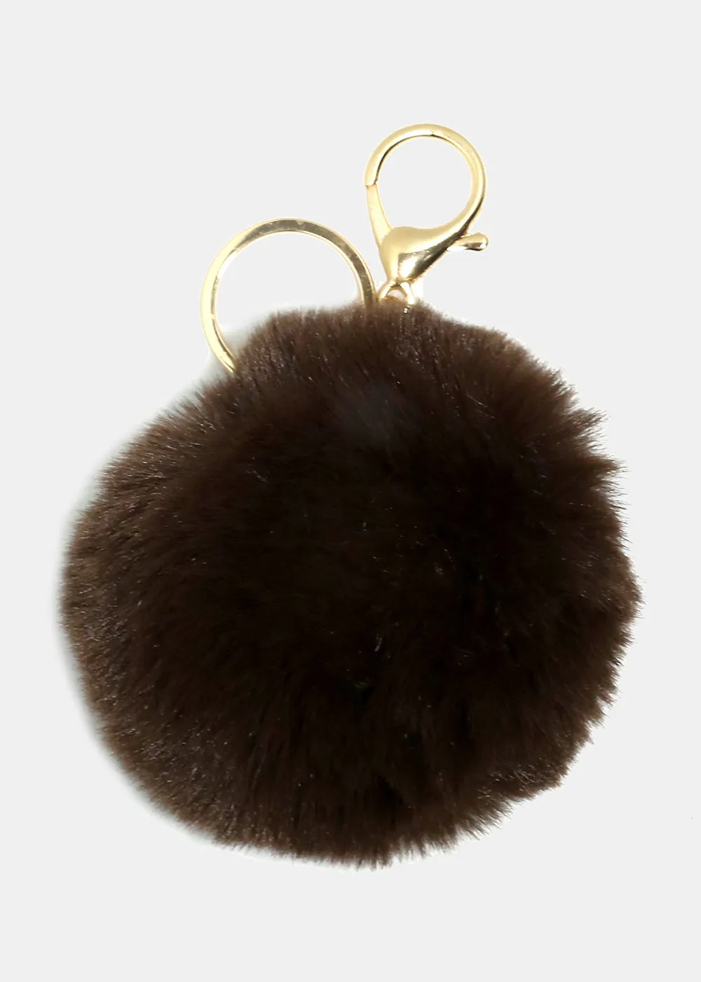 Fuzzy Pom Pom Keychain