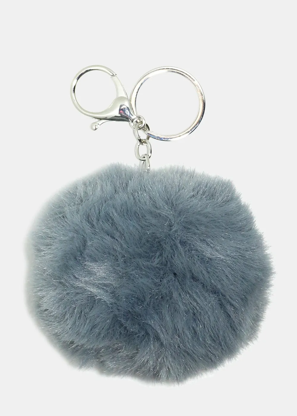 Fuzzy Pom Pom Keychain