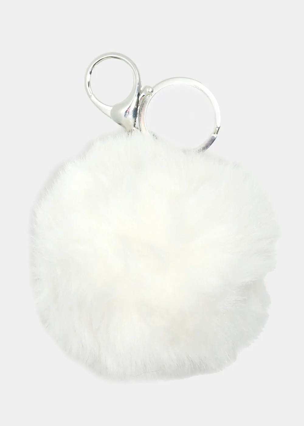 Fuzzy Pom Pom Keychain