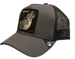 Goorin 'The Lone Wolf' Trucker Style Baseball Cap in Charcoal