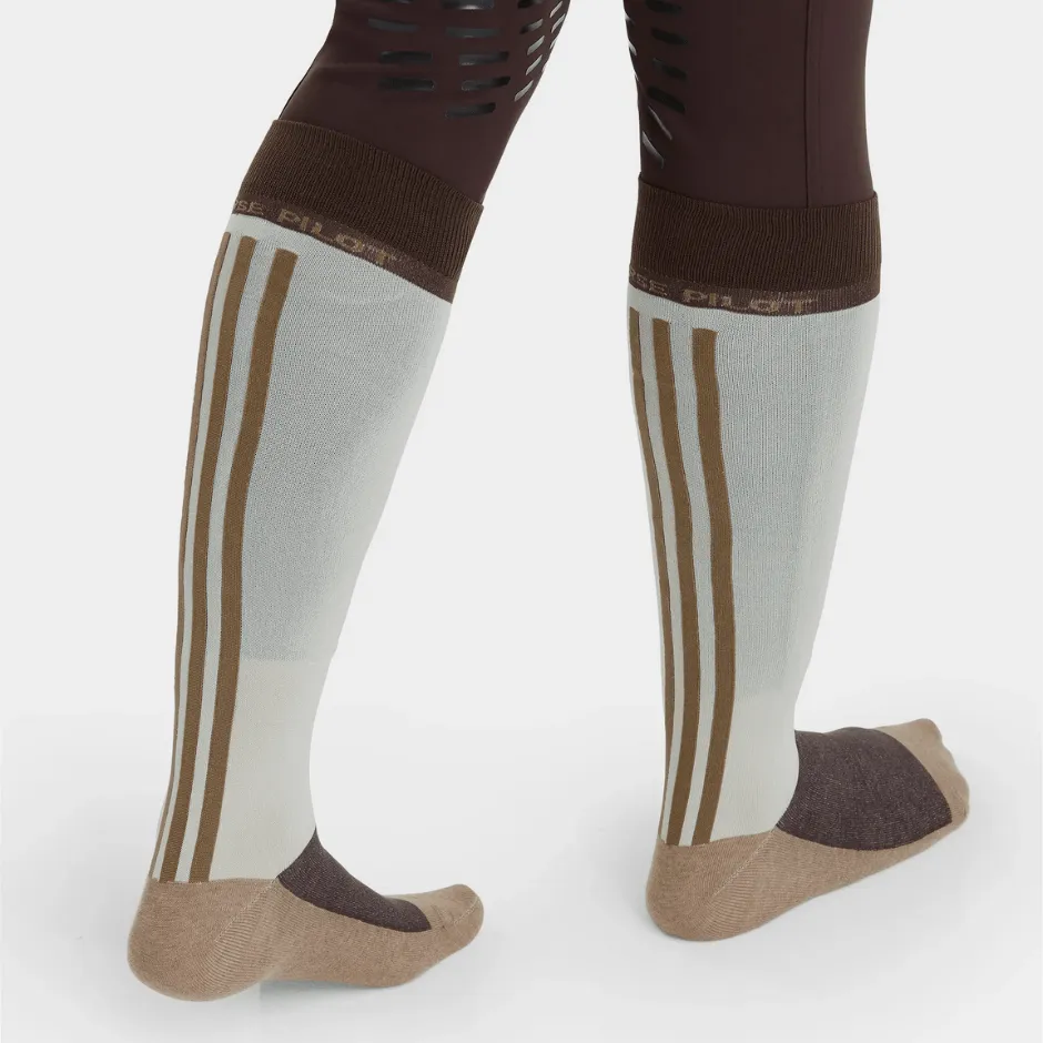 Horse Pilot Light Weight Socks - 2 Pack - Beige