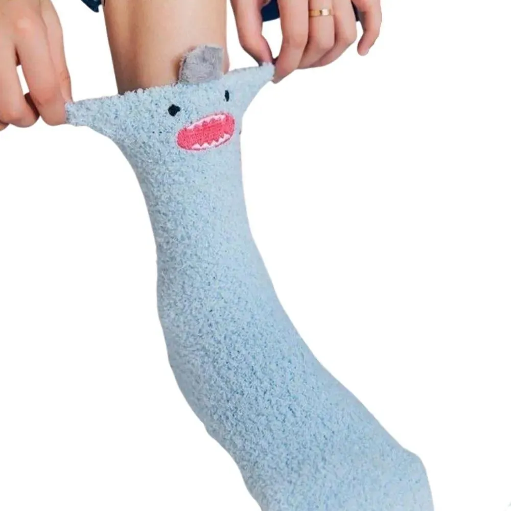 Little Monster Socks: Fuzzy socks with funny faces