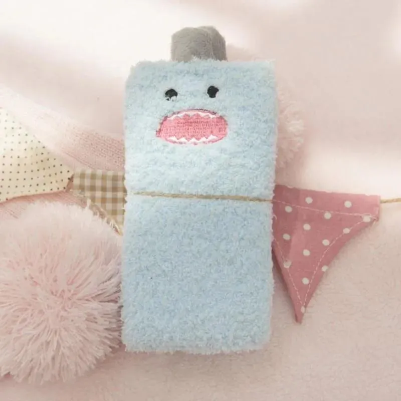 Little Monster Socks: Fuzzy socks with funny faces