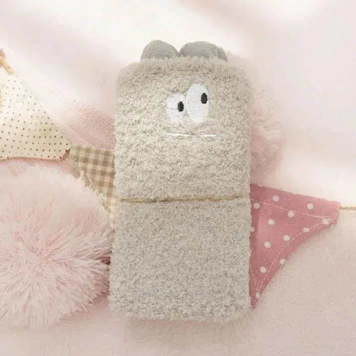 Little Monster Socks: Fuzzy socks with funny faces