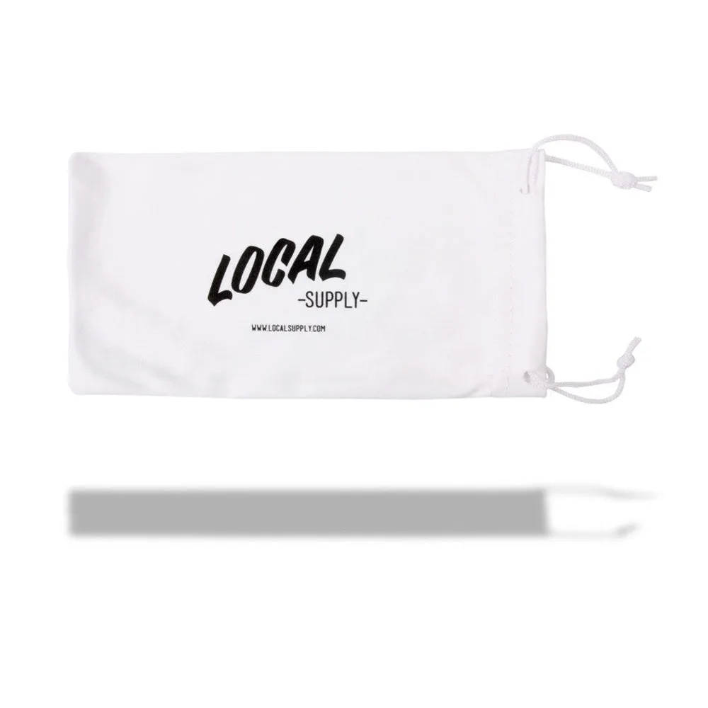 Local Supply Unisex Freeway Cabot Matte Blue / Silver Sunglasses - LOCALCABOT
