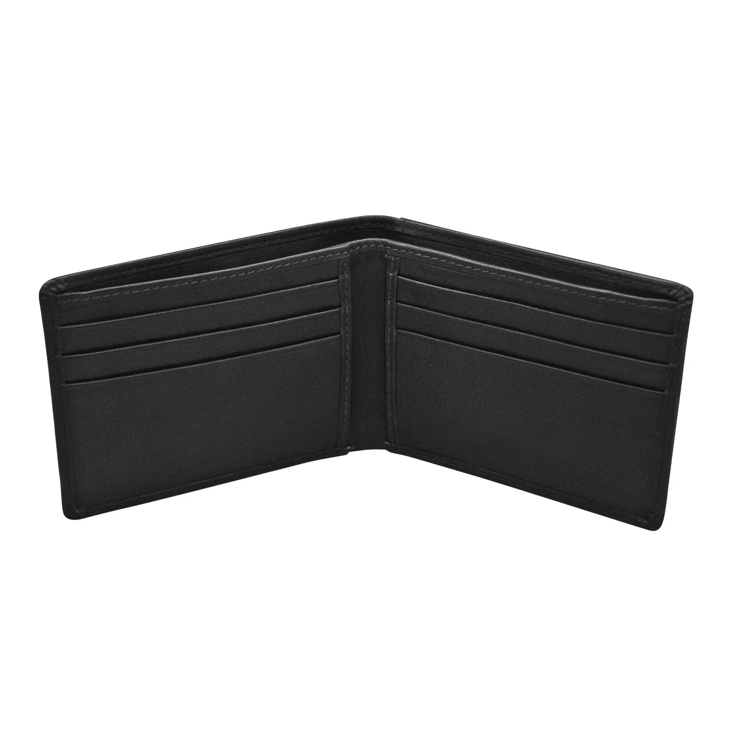 Men's Slim Bifold Wallet with Back I.D.