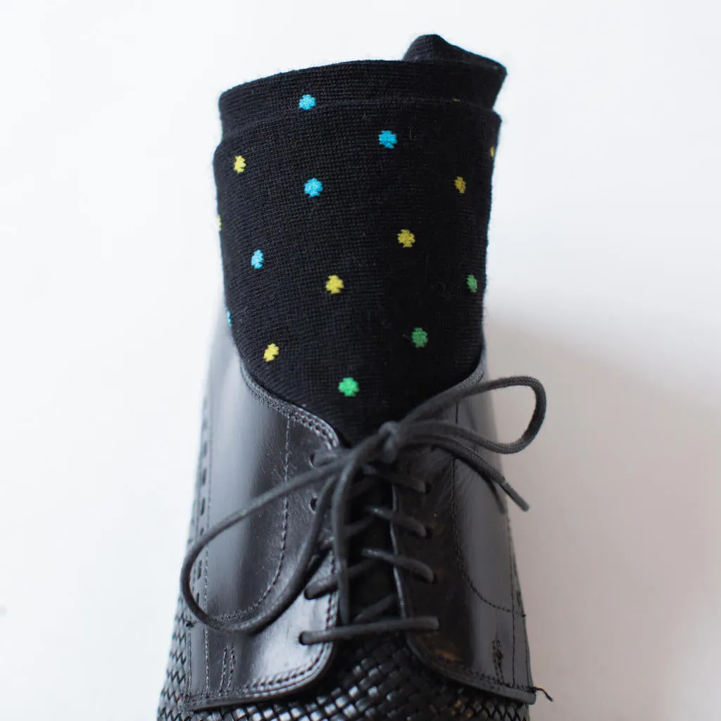 Merino Wool Over the Calf Patterned Dress Socks - 6 Pair Gift Box