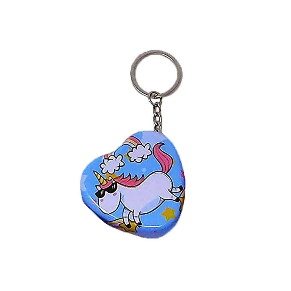 Mini Tin Box with Keychain - Unicorn